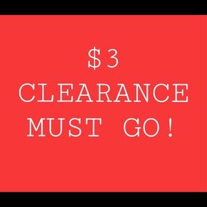 SALE $3 items today only!!